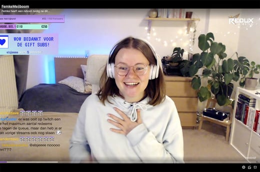 Femke verdient geld via Twitch: ‘Het is eigenlijk vooral heel gezellig’