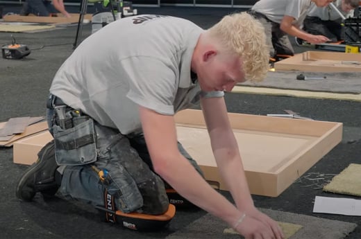 Zó ziet een werkdag van Bryan (Nederlands kampioen woningstofferen) eruit